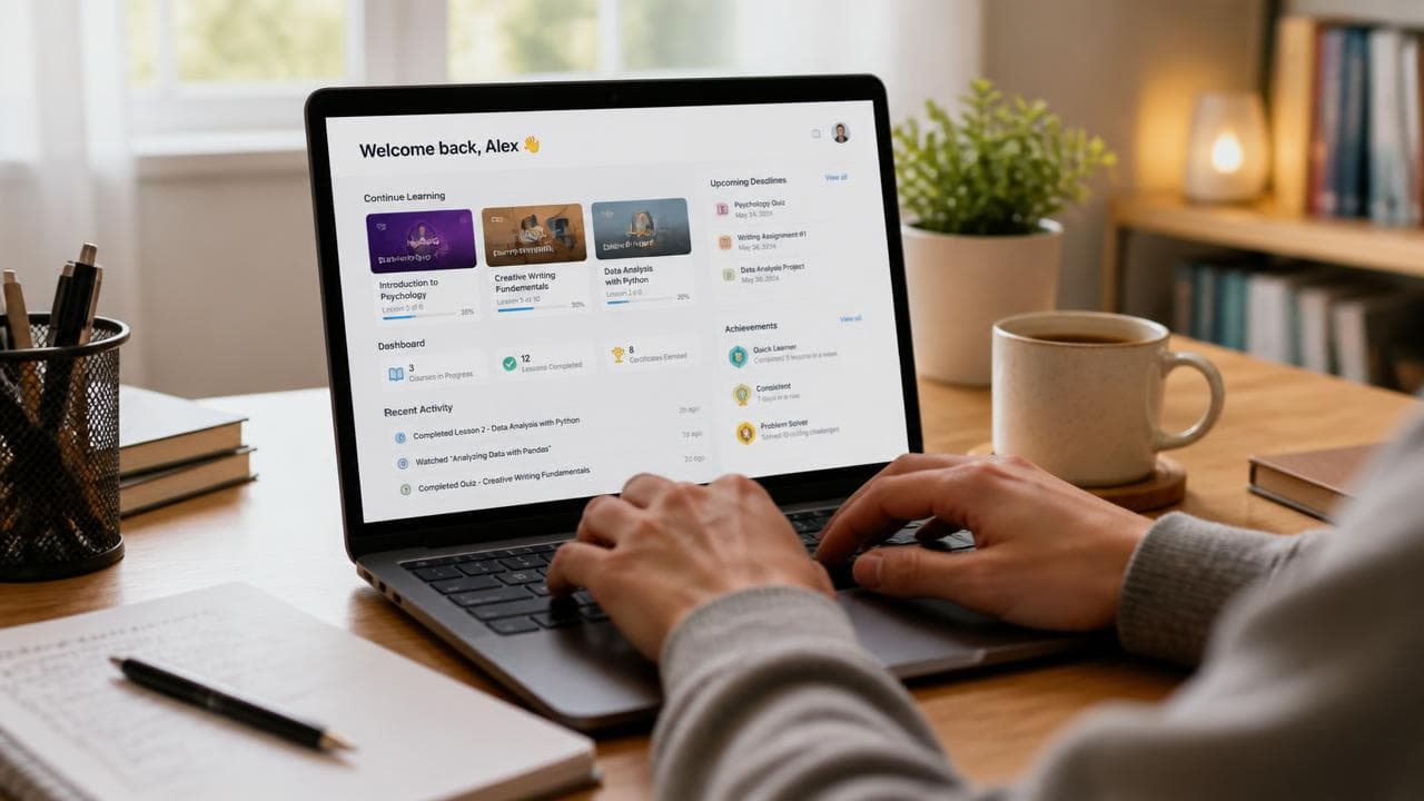 Your online learning day